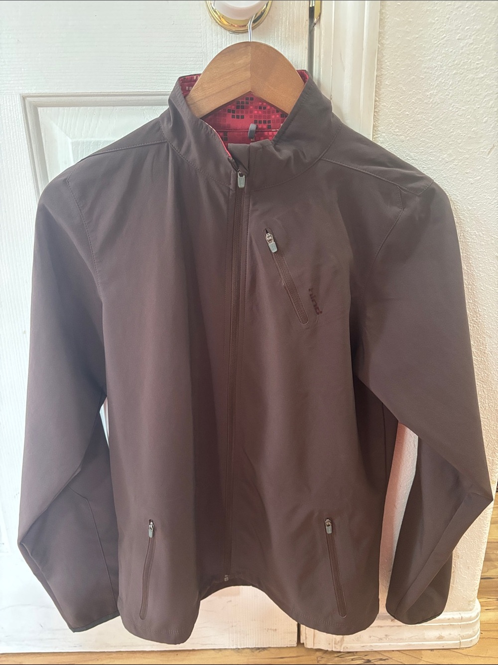 Hind Women’s Brown Softshell Full Zip Jacket Size M